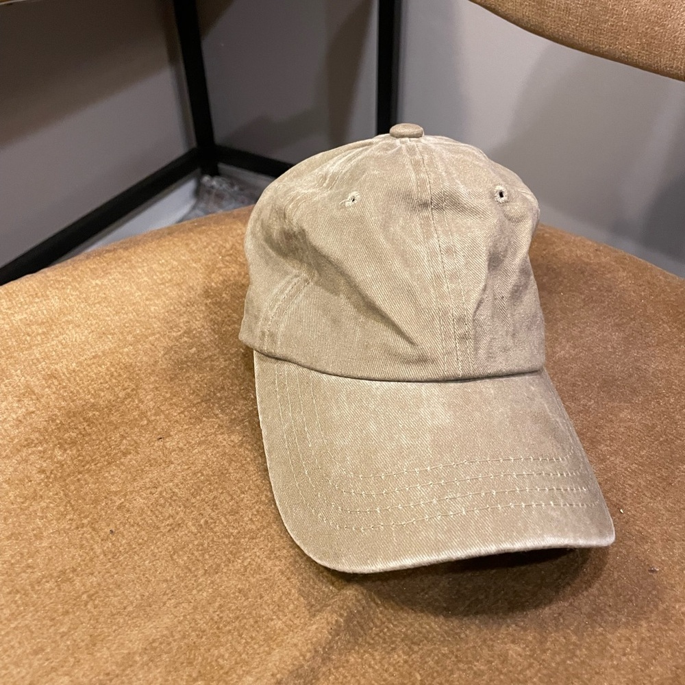 Tan baseball hat